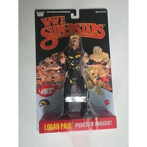 WWE SUPERSTARS LJN LOGAN PAUL 8” CHASE BLACK CARD RETRO MATTEL BRAND NEW